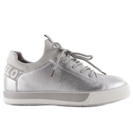 Mochino NB80p sølv sneakers grå