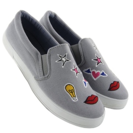 Slipons med JX41P Grå lapper