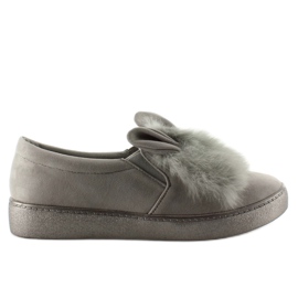 Dejlige hunny bunny GU01 grå sneakers