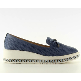 Lords espadrilles 6084 D. Blue marine blå