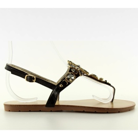 Sandaler med smukke sten JH41 sort