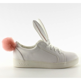Bunnies sneakers med ører 7117 Hvid