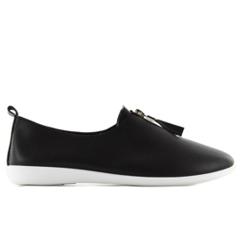 Sneakers med lynlås A-119 sort