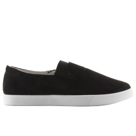Suede slipony med BL91P sort gummi