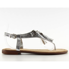 Elegante flip-flop sandaler grå