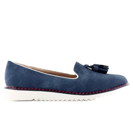 Lordsy loafers med besætning 9014 D. blå