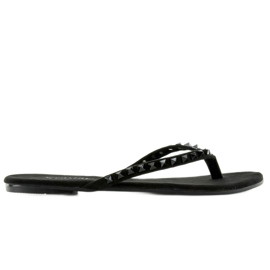 Flip-flops med DD26 sorte pyramide nitter