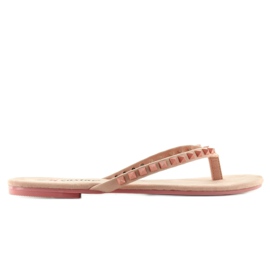 Flip-flops med DD26 pink pyramide nitter lyserød