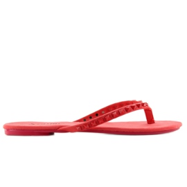Flip-flops med nitter DD26 rød