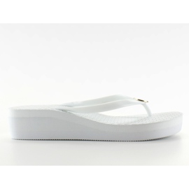 Flip flops høj sål B765 Hvid