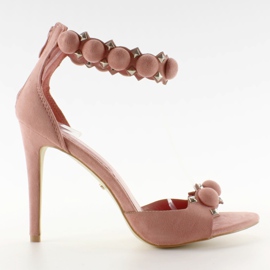 Sandaler på en nål Sjove bolde LE022 Pink lyserød