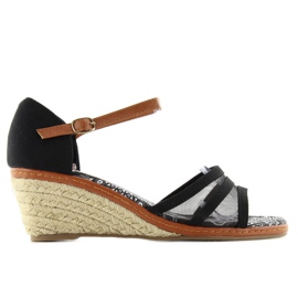 Espadrilles 6M-2 Sorte sandaler