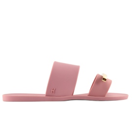 Elegante hjemmesko meliski KM123 D. fersken lyserød