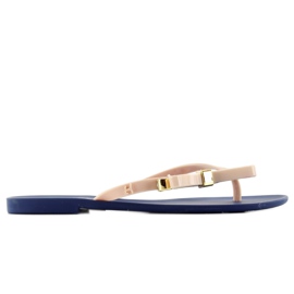 Flip-flops meliski KM106 NAVY / D. beige marine blå lyserød