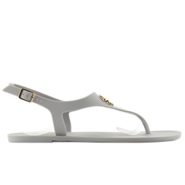 Sandaler flip-flops meliski KM101 L. grå