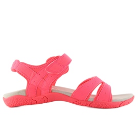 Sporty hot pink damesandaler lyserød