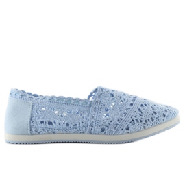 Blonde sneakers i bv10 L. blå