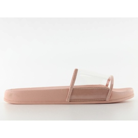 Flip-flops med en transparent stropp ts168-6 Pink lyserød