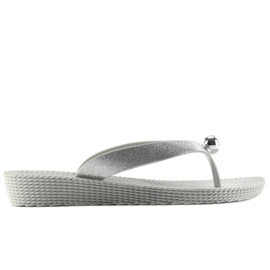 Flip-flops med sølvkugle 9-56 grå