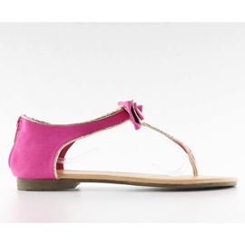 Flip-flops med Y8808 lyserød hæl