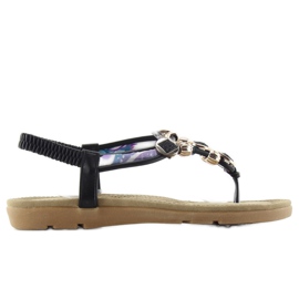 Sandaler på en behagelig sål b004 sort
