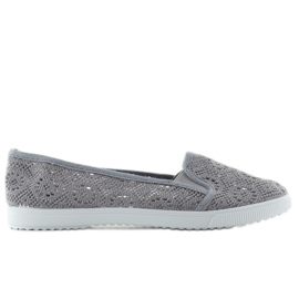 Lace slipons qf-09p grå