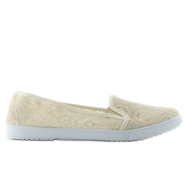 Blonde Slipony Qf-09P J Beige