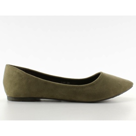 Glat ballerinaer blid C56 Olive Spike grøn