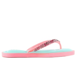 Flip-flops på pude pt93 Pink lyserød blå