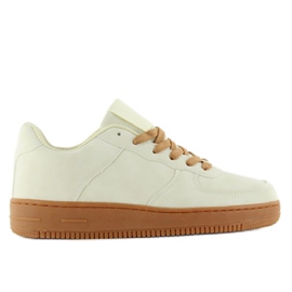 Creepersy kt965bei Creme sneakers flerfarvet brun