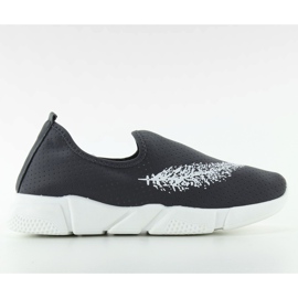 FC220 Grå fjer-sneakers