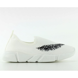 FC220 Hvide fjer-sneakers