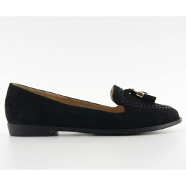 Moccasins med trimmede tæer SK28P Sort