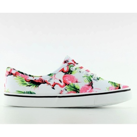 Ka20 Hvide flamingo sneakers