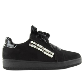 Sneakers med perler 7173 Sort