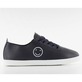 Sneakers med et smilende ansigt nb105 Blue marine blå
