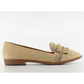 Lordsy loafers dekoreret med sk33p Abrikos brun