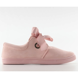 Sneakers bundet med et bånd JX49 pink lyserød