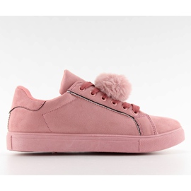 Sneakers med pompon K-90 Pink lyserød