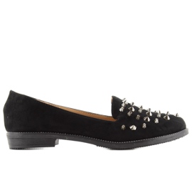 Lordsy loafers med nitter mb188-111 Sort