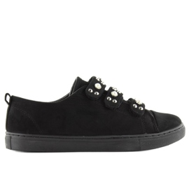 Sneakers med l1078 Sorte perler