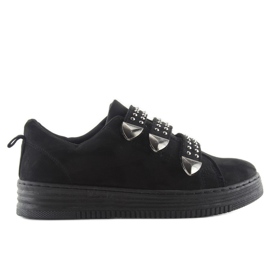 Sneakers med nitter 16-582 Sort