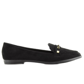 Dame loafers med nitter 888-5 sort