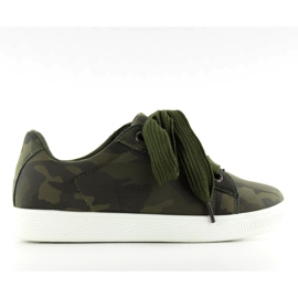 Sneakers med hvide såler zy-7a733 grøn