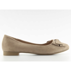 Dameballerinaer ruskind t291p Beige