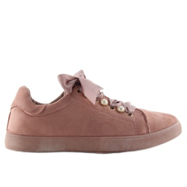 Sneakers med perler Tr02 Pink lyserød hvid