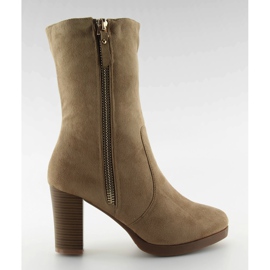 Dame ruskindsstøvler J28 khaki