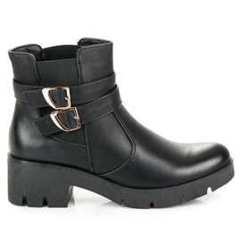 Abloom Chelsea støvler med spænder sort