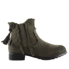 Damestøvler Varm Khaki W156 grøn