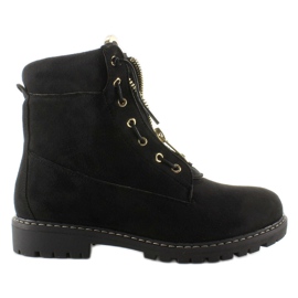 Suede Balmanki Plain Black Nc50 sort